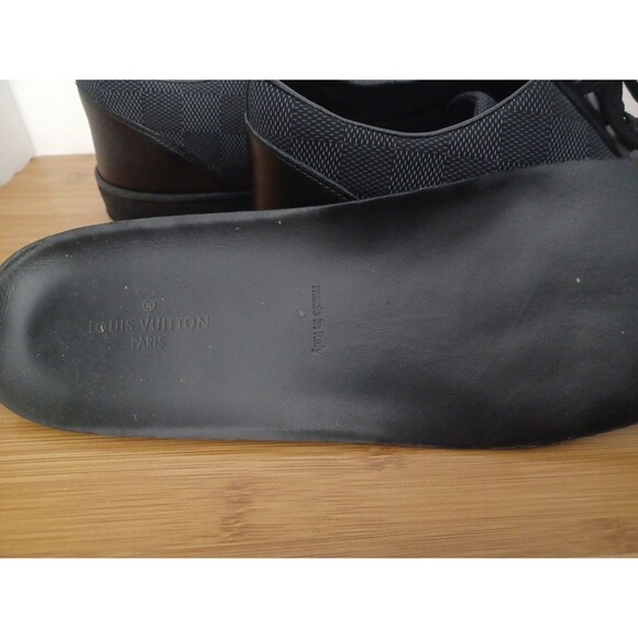 Louis Vuitton Offshore Damier Graphite Check Black Sneakers 8.5 LV or 9.5 US - Picture 16 of 16